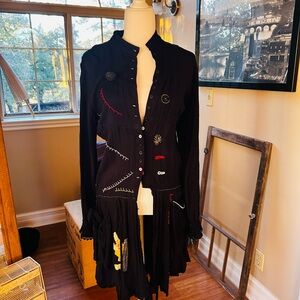 Desigual size 40 jacket. Black.